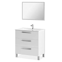 13Casa Atena B10 Set Mobile Bagno + Specchio, Melamina, 80 x 45 x 86 cm