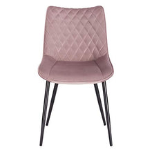 WOLTU BH209rs-2 Sedie da Pranzo Senza Braccioli Sgabello da Cucina Imbottito con Rivestimento in Velluto Rosa 2 Pezzi