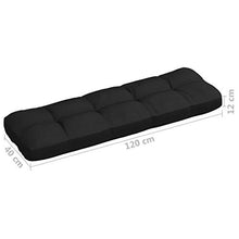 vidaXL Cuscini per Divano su Pallet 5 pz Neri
