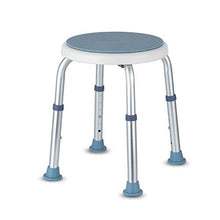 ZZFF - Sgabello girevole antiscivolo per vasca da bagno, altezza regolabile, per donna incinta, per vasca da bagno e doccia (colore: blu)
