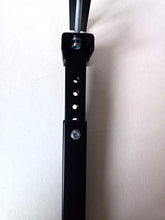 Piede per letto centrale e rinforzo, altezza da 20 a 32 cm, colore nero (PLC200N)