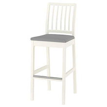 Sgabello bar EKEDALEN con schienale 45x51x114 cm bianco/Orrsta grigio chiaro