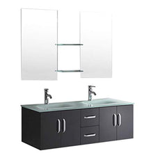 Simba Srl Mobile Bagno Ice arredo Bagno arredobagno 150 cm Nero Laccato Mobile + lavandini + 2 specchi + 2 miscelatori Completo Moderno Il Piu Venduto …