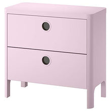 BUSUNGE cassettiera 2 cassetti 80x40x75 cm rosa chiaro