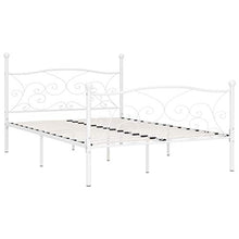 SKM Giroletto con Doghe Bianco in Metallo 160x200 cm (22kg)