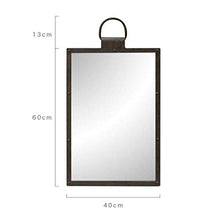 LULUTING specchio trucco Trucco Specchi Retro specchio appeso parete decorativo Specchio |Bagno Specchio |Parete Vanity trucco e la rasatura Specchio |Specchio piano struttura del metallo mobili da ba