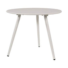 Gartentraum Tavolino Rotondo da Esterno in Acciaio Bianco - Moderna White / 35x45cm (HxDm)