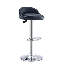 Ljings Sgabelli da Bar Regolabili, Sedia da Bar Girevole, Base in Metallo Contemporanea, con Schienale Arrotondato E Base Cromata, Sgabelli da Cucina Sedie da Pranzo,A
