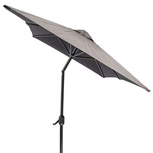 MaxxGarden - Ombrellone da giardino con sistema di cuscinetto, 150 x 250 cm, colore: nero
