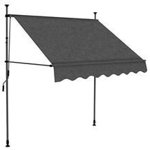E E-NICES Tenda da Sole Retrattile Manuale con LED 200 cm Antracite