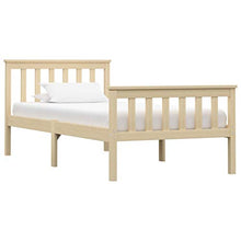 FAMIROSA Giroletto con 2 Cassetti in Legno Massello di Pino 90x200 cm-0336