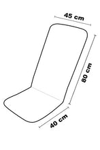 Maratex Cuscino Copri Sedia da Giardino 45x120 MOD. Relax Righe (Verde)