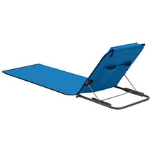 Tidyard Lettino da Spiaggia Pieghevole 2 pz in Tessuto Blu