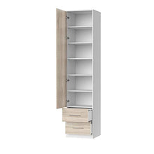 SMARTBett Armadio con 2 cassetti, 50 cm, colore: bianco/rovere