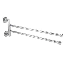 Portasciugamani doppio / triplo, portasciugamani in acciaio inossidabile per salviette da bagno e asciugamani, supporto a parete spazzolato, antiruggine(01)