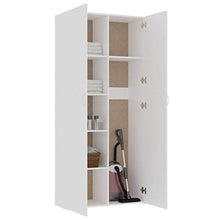 FAMIROSA Armadietto Bianco 80x35,5x180 cm in Truciolato