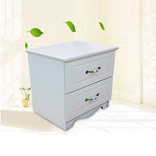 Comodino Semplice e Moderno Camera da Letto 2 Bianco Contenitore for Armadio Peso 300 kg-48x45x40 cm FANJIANI