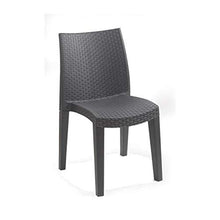 Papillon Rialzo Sedia per MOD Lady plastica impilabile in Rattan braccioli/S
