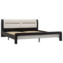 SKM Giroletto con LED Nero e Bianco in Similpelle 120x200 cm (30.65kg)