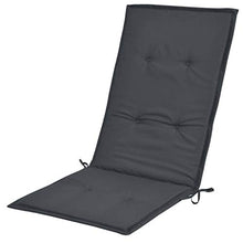 UnfadeMemory 2 Pz Cuscini per Sedie da Giardino Comoda e soffice Imbottitura Antracite 120x50x3 cm