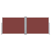 vidaXL - Tenda da sole laterale estensibile, 120 x 1000 cm, colore: Marrone