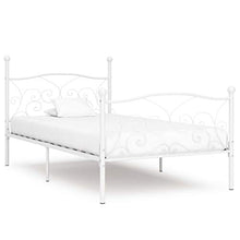 SKM Giroletto con Doghe Bianco in Metallo 100x200 cm