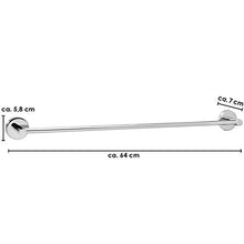 bremermann Bad Serie Lucente Portasciugamani 60 cm, in acciaio inox cromato lucido