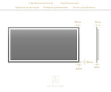 FORAM Personalizza Controluce specchio per bagno con luce LED - 180x80cm - su Misura - moderno specchi con illuminazione, retroilluminato L49
