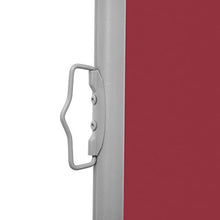 vidaXL - Tenda da sole laterale estensibile, 100 x 600 cm, colore: Rosso