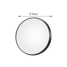 ZCCL Specchio per Il Trucco Illuminato con ingrandimento 10X, Specchio con Ventosa Illuminato per vanità cosmetica con luci a LED Bianco