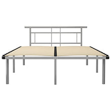 vidaXL Giroletto Grigio in Metallo 160x200 cm
