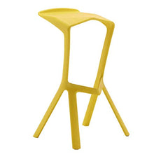 LWW Sgabelli, Bar sgabelli di plastica sedia cucina Tavolo e sedie Piano Protector modo di personalità,Giallo