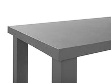 Beliani Set Mobili da Giardino Tavolo e 2 Panchine in Cemento Grigio TARANTO