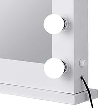 OldFe 80x65cm Il Specchio Trucco Tonde Professionale 14pz LED Il Specchio Trucco con Luci Regolabili in Bianco
