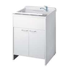 Inbagno ASSE Lavaggio per Vasca Lavatoio da 60 cm in PVC Bianco - Tavoletta Strofinatoio Universale Compatibile