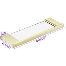 Mensola bagno angolare 25 cm in acciaio inossidabile con vetro moderno finitura oro rosa con supporto per lavabo