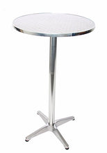 Tavolo bistro bar giardino M28 alluminio 60x60x70/110cm ~ da interni