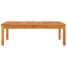 FAMIROSA Tavolino da caffè 100x50x33 cm in Legno Massello di Acacia