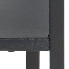 AC Design Furniture Nino Comodino con 1 Ripiani, L: 45 x A: 50.5 x P: 40 cm, Nero, Metallo, 1 pz