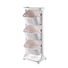 LYM &ripiano di stoccaggio Mensole da Cucina, da Terra di Frutta e Verdura Bagagli Shelf -3 Strato Scaffale di Finitura
