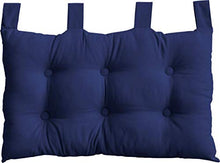 Enjoy Home, Testiera letto a cuscino, in cotone, 70 x 45 cm, Blu