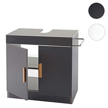 Mendler Arredo Bagno Mobile sottolavabo HWC-D55 Legno di eucalipto 37x60x67cm Navy