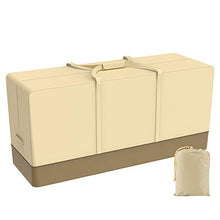 Borsa portaoggetti per esterni, cuscino da patio, tessuto Oxford 210D, impermeabile, per mobili da giardino, extra large, con manici e cerniera