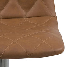 AC Design Enya - Sgabello da bar in plastica, 40 x 110 x 48,5 cm, colore: Marrone chiaro