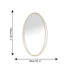 Bathroom mirror Specchio Bagno Nordico Semplice Specchio Ovale a Parete Specchio da Trucco Specchio da Bagno