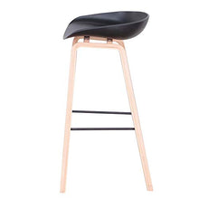 EGOONM Set di 2 Sgabelli da Bar ,Moderni Sedia Cucina Alta, per Bar Cucina Ristorante taverna (Nero-2)