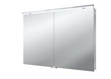 emco asis - Armadietto con specchio luminoso, 1000 mm, 2 ante, LED neutro bianco 4000 K