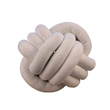 shuxuanltd Paracolpi Treccia Paracolpi Lettino Treccia Cuscini Divano Cuscini per Divano Cuscino per Divano Decorazioni per La Casa Cuscino Morbido Cuscino Fluffy Cuscino Annodato Grigio Chiaro