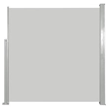 vidaXL Tenda da Sole Laterale Retrattile per Patio Privacy Automatica Schermo Parasole Frangivento 170x300 cm in Tessuto PU Crema Telaio in Ferro