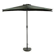 MaxxGarden - Ombrellone da giardino a parete, diametro 270 cm, colore nero